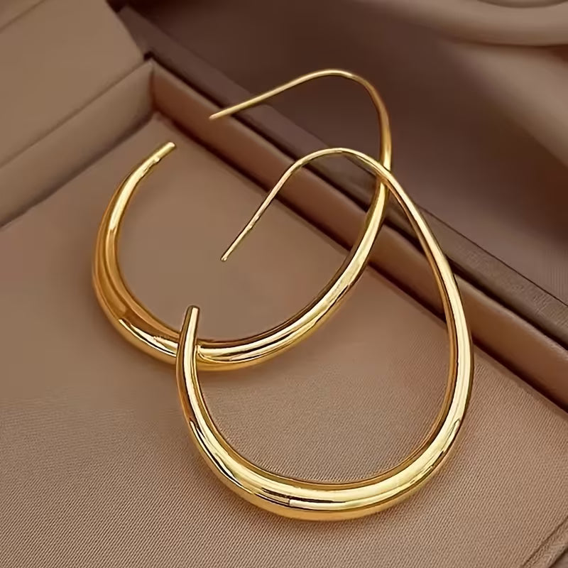 Moonlit Teardrop Elegance Hoops