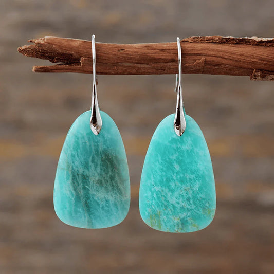 Antique Turquoise Stone Earrings
