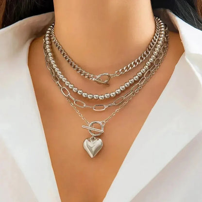 Layers Heart Necklace