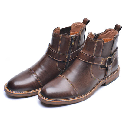 Elegant roadster leather boots for the perfect look