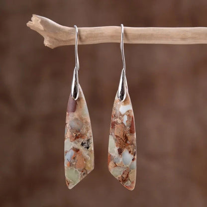 Heavenly Jasper Hook Earrings